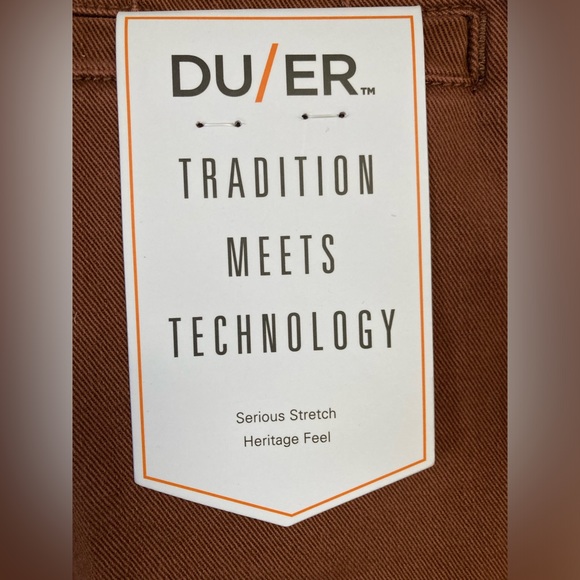 Duer | LuxTwill High Rise Trouser - Copper | - Picture 11 of 12